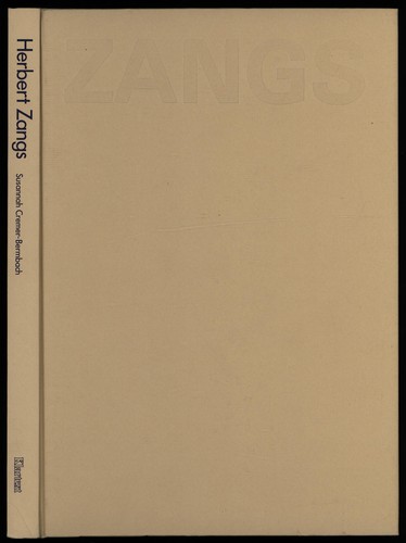 Zangs werkmonographie - zangs,, werkmonographie.