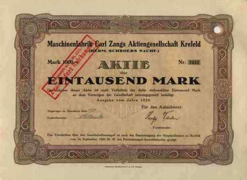 Carl zangs krefeld 1920 textil - carl,