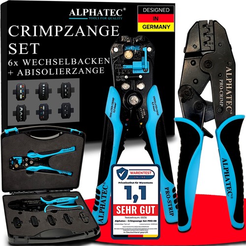 Alphatec crimpzange set mit - crimpzange,